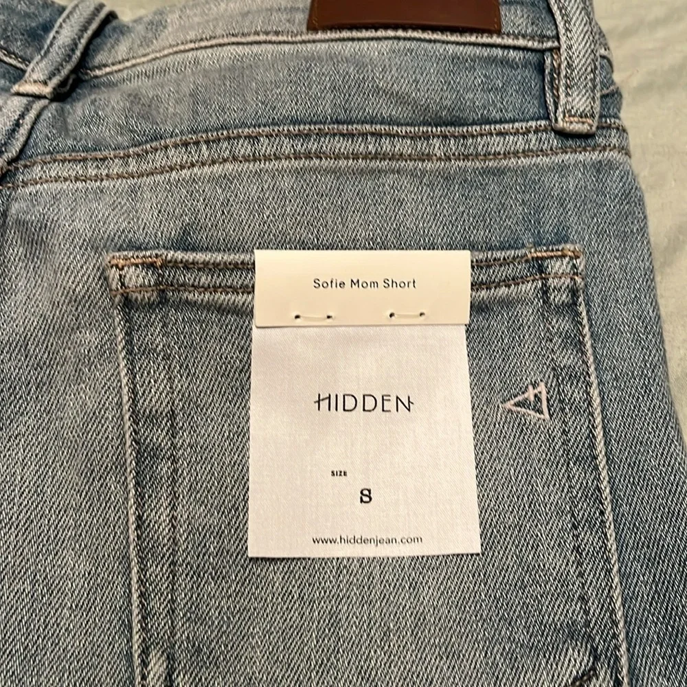 Soft denim cuffed jean shorts